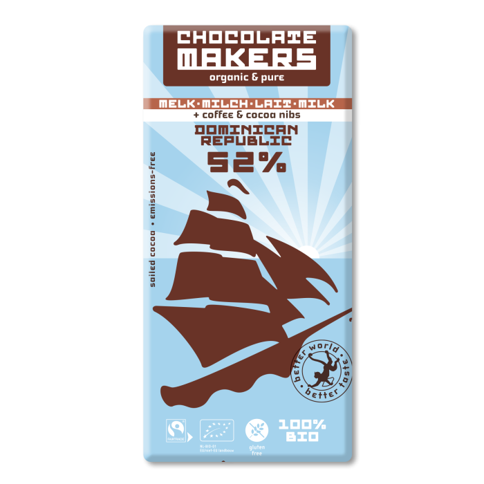 Tablette Chocolat Noir Café 52% Cacao